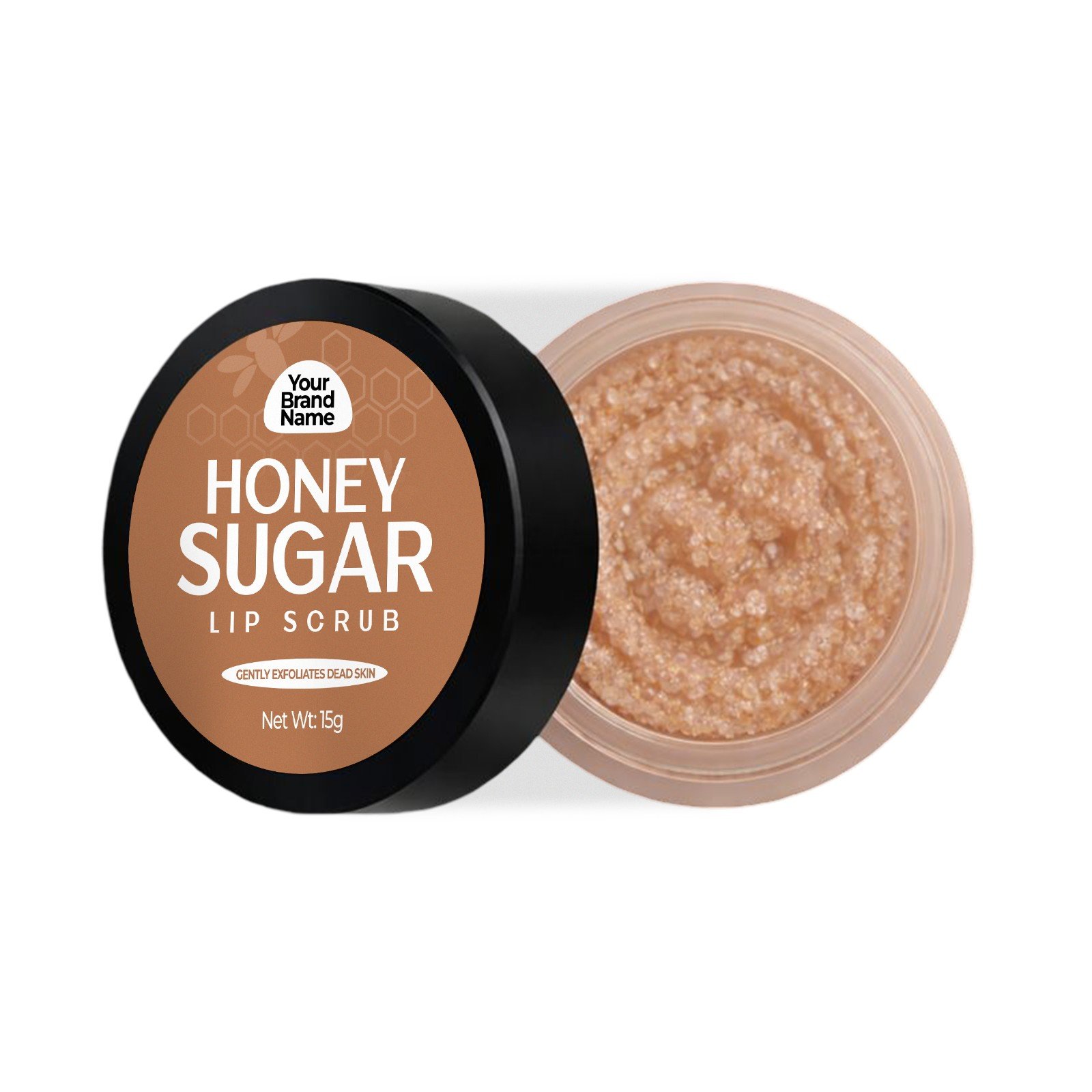 Honey sugar lip scrub